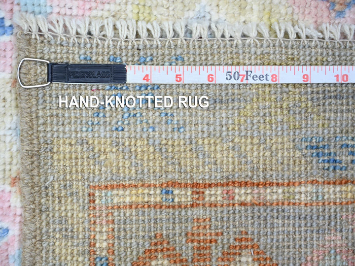6'1" x 8'10" New Hand Knotted Grey Wool Rectangle Oriental Rug - MOA10273261