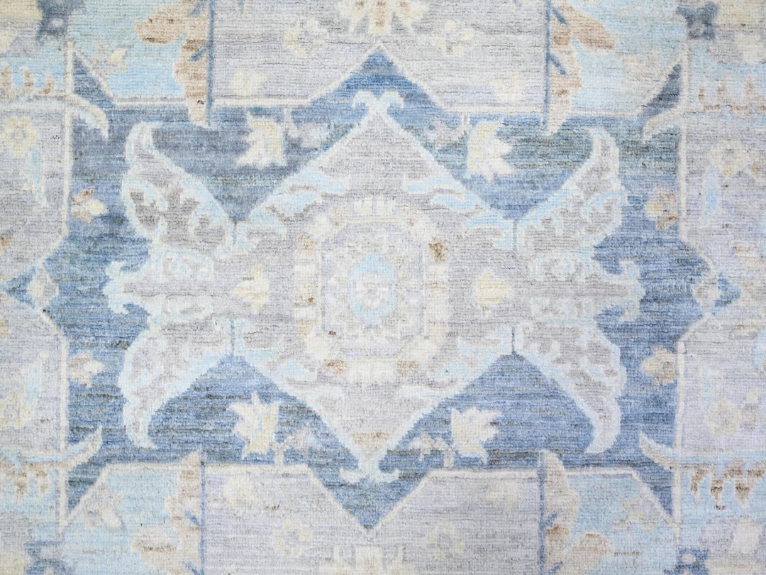 7'10" x 9'7" New Hand Knotted Ivory Wool Rectangle Oriental Rug - MOA10273279