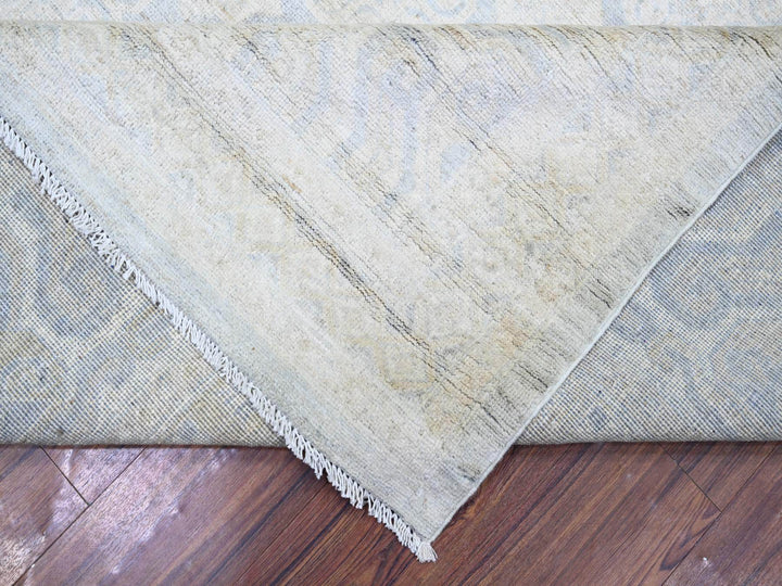 11'9" x 14'3" New Hand Knotted Grey Wool Rectangle Oriental Rug - MOA10273280