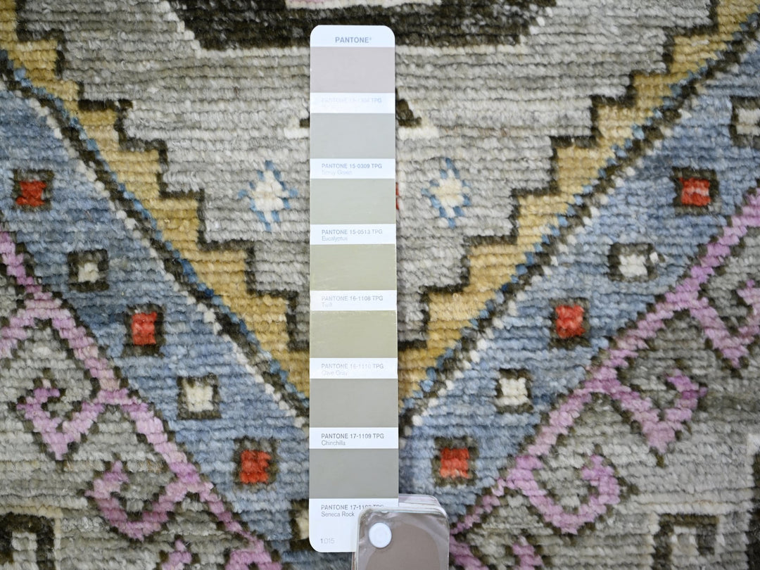3'0" x 9'7" New Hand Knotted Brown Wool Runner Oriental Rug - MOA10273304