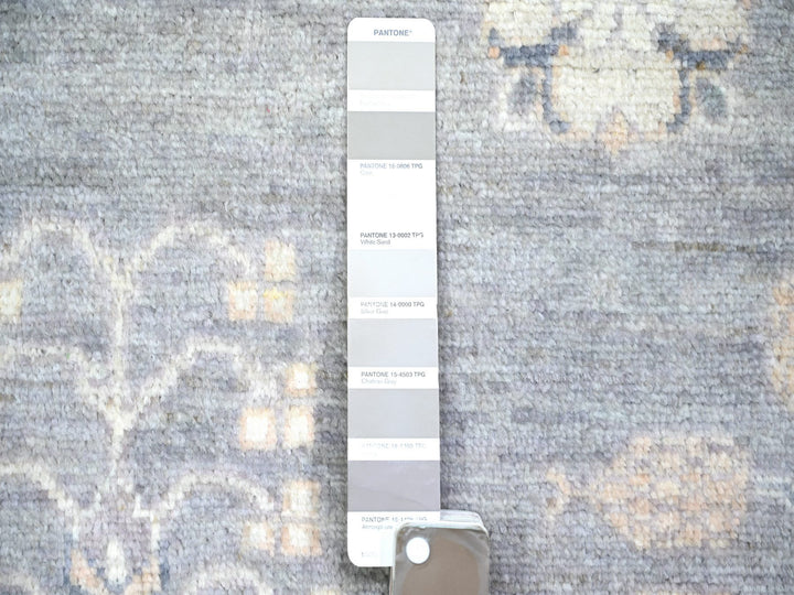 10'0" x 14'1" New Hand Knotted Grey Wool Rectangle Oriental Rug - MOA10273397