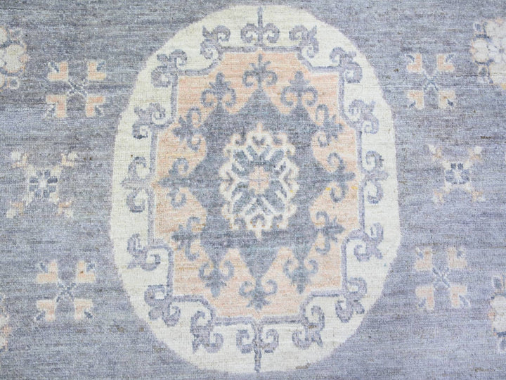 10'0" x 14'1" New Hand Knotted Grey Wool Rectangle Oriental Rug - MOA10273397