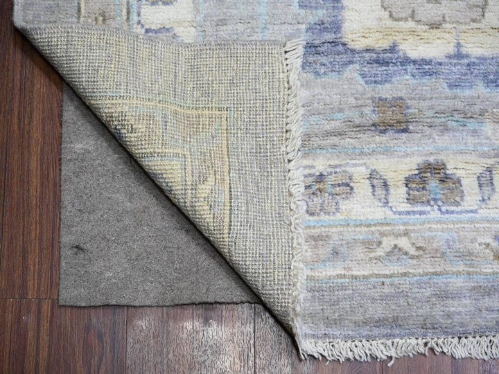 12'0" x 15'6" New Hand Knotted Grey Wool Rectangle Oriental Rug - MOA10273447