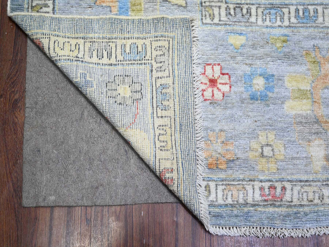 9'10" x 9'7" New Hand Knotted Blue Wool Square Oriental Rug - MOA10273520