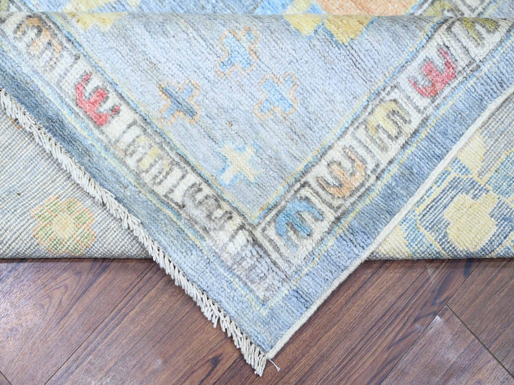 9'10" x 9'7" New Hand Knotted Blue Wool Square Oriental Rug - MOA10273520