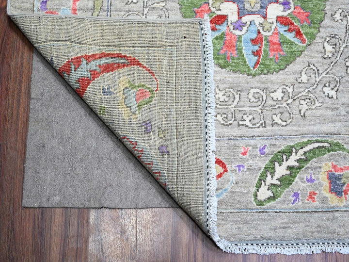 10'2" x 13'10" New Hand Knotted Brown Wool Rectangle Oriental Rug - MOA10273550