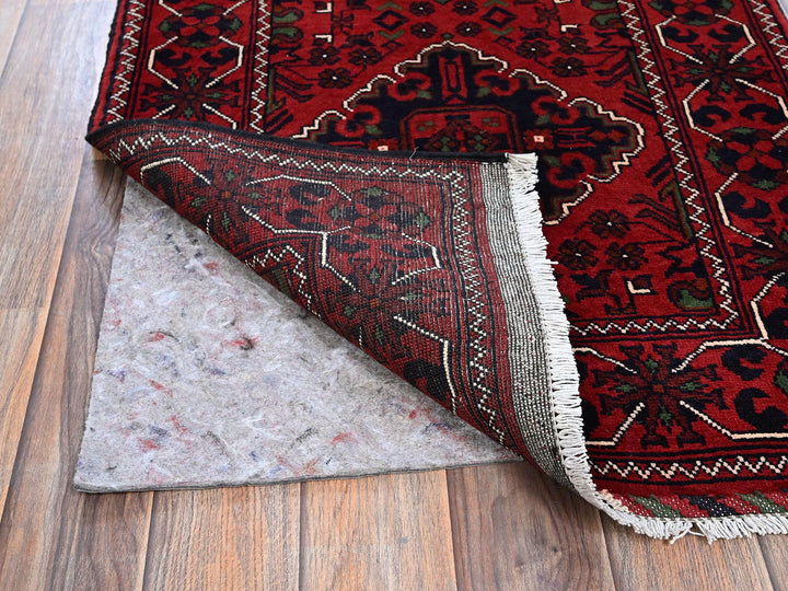 2'3" x 5'0" New Hand Knotted Red Wool Rectangle Oriental Rug - MOA102736