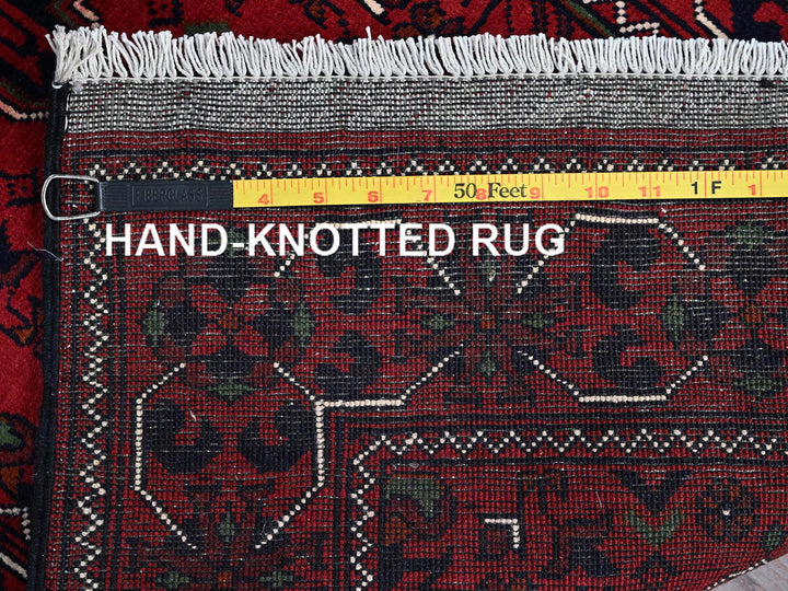 2'3" x 5'0" New Hand Knotted Red Wool Rectangle Oriental Rug - MOA102736
