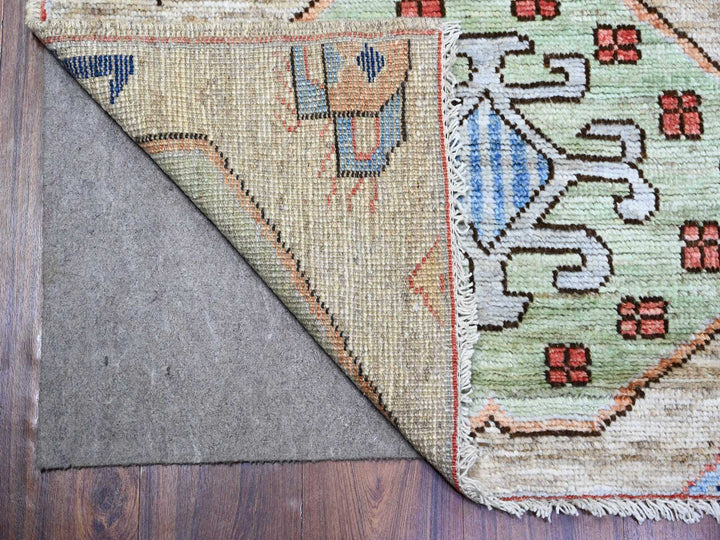 2'10" x 9'7" New Hand Knotted Brown Wool Runner Oriental Rug - MOA10273735