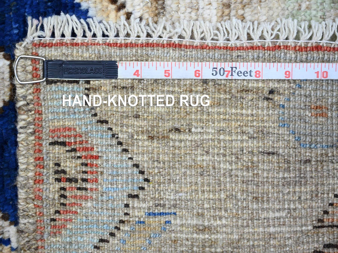 2'10" x 9'7" New Hand Knotted Brown Wool Runner Oriental Rug - MOA10273735
