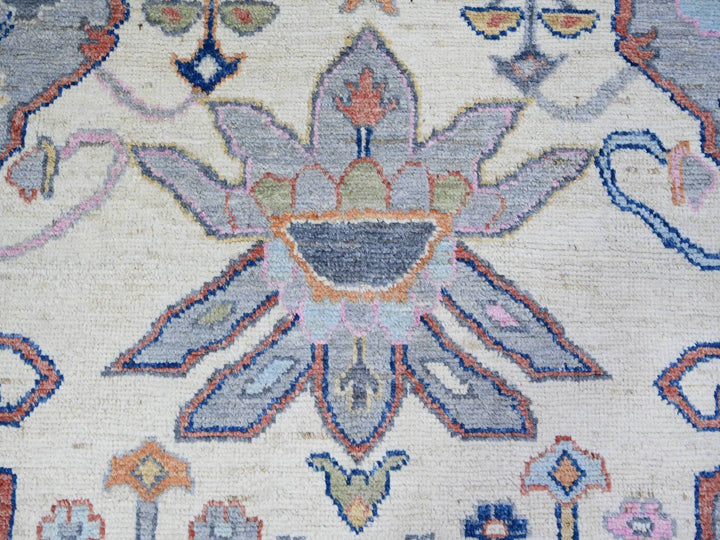 10'3" x 13'7" New Hand Knotted Grey Wool Rectangle Oriental Rug - MOA10273737