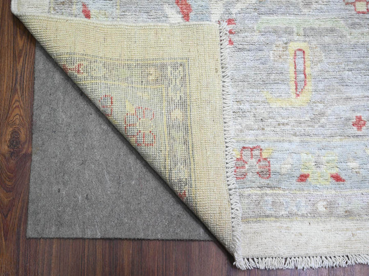 13'10" x 19'0" New Hand Knotted Ivory Wool Rectangle Oriental Rug - MOA10273797