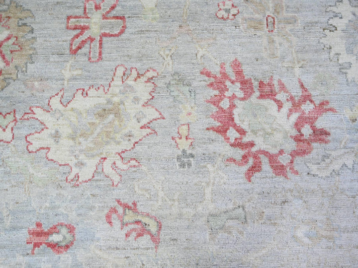 8'3" x 9'8" New Hand Knotted Grey Wool Rectangle Oriental Rug - MOA10273799