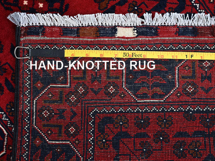 2'3" x 5'0" New Hand Knotted Red Wool Runner Oriental Rug - MOA102737