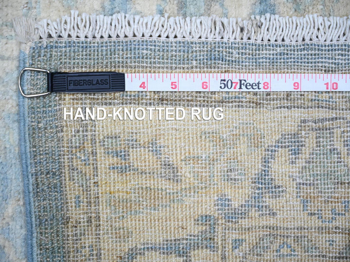 2'5" x 18'10" New Hand Knotted Blue Wool Runner Oriental Rug - MOA10273808