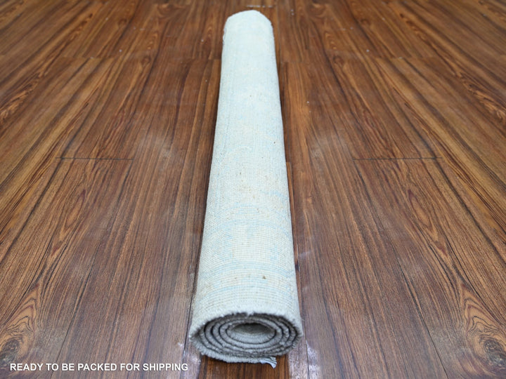 3'0" x 4'9" New Hand Knotted Ivory Wool Rectangle Oriental Rug - MOA10273823
