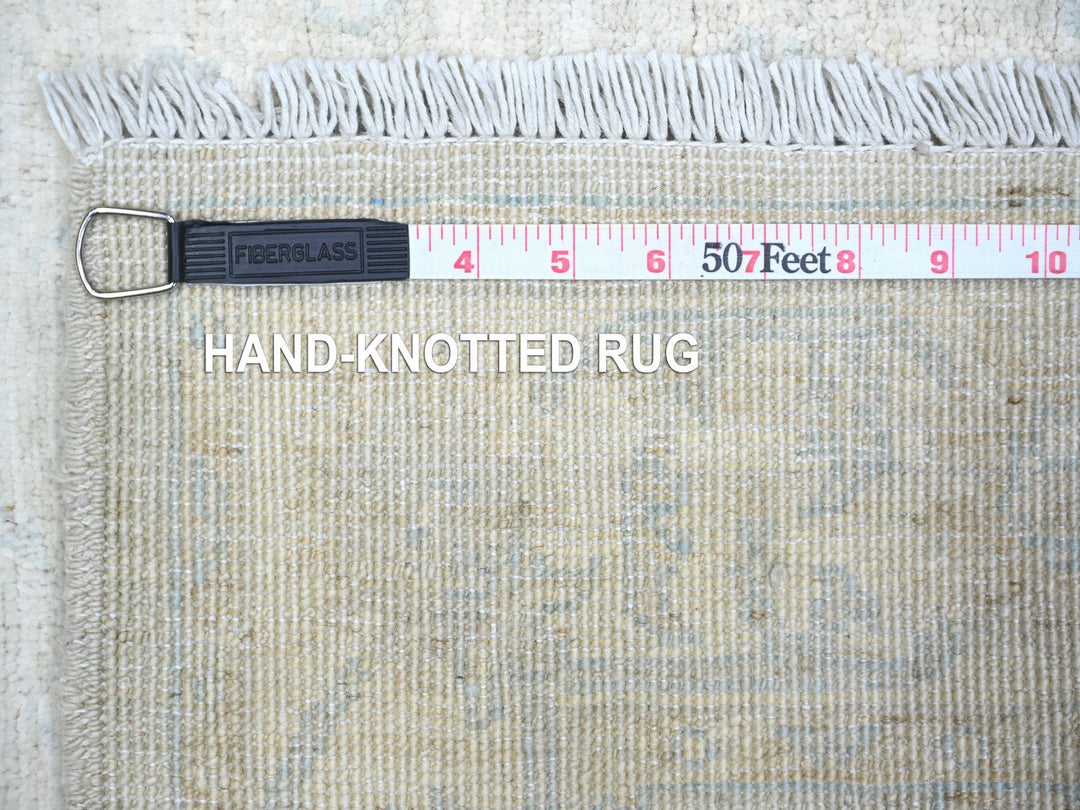 3'0" x 4'9" New Hand Knotted Ivory Wool Rectangle Oriental Rug - MOA10273823