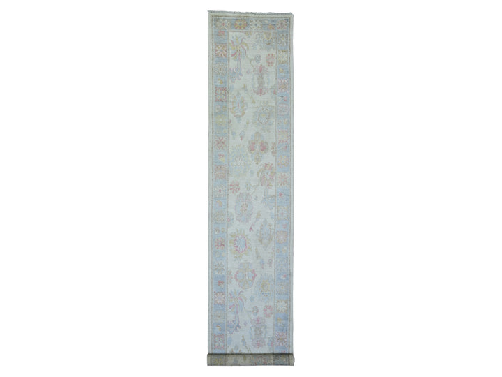 2'10" x 16'0" New Hand Knotted Beige Wool Runner Oriental Rug - MOA10273854