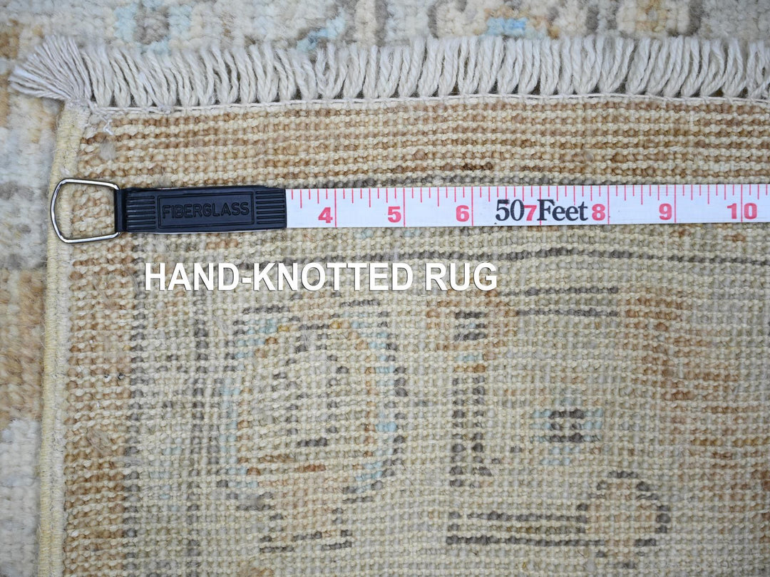 2'7" x 15'0" New Hand Knotted Brown Wool Runner Oriental Rug - MOA10273866