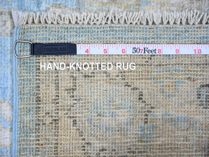 2'9" x 9'9" New Hand Knotted Blue Wool Runner Oriental Rug - MOA10273878