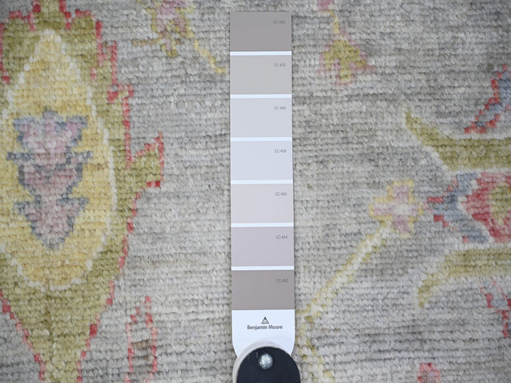 8'1" x 9'10" New Hand Knotted Grey Wool Rectangle Oriental Rug - MOA10273887
