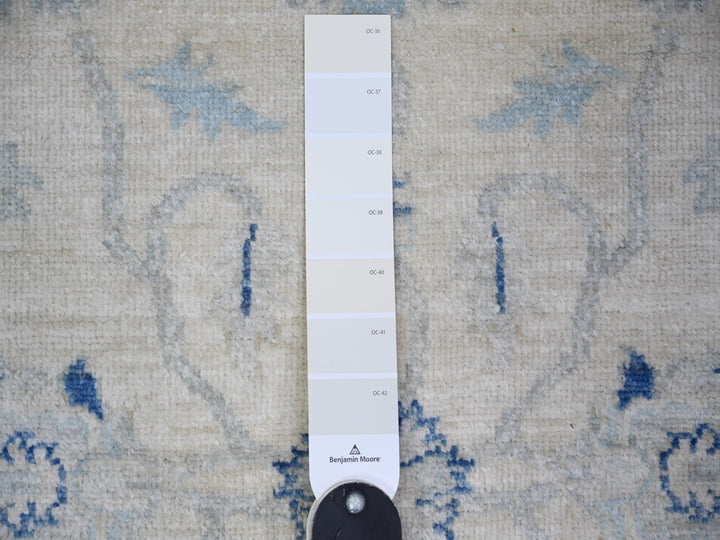 2'9" x 11'9" New Hand Knotted Ivory Wool Runner Oriental Rug - MOA10273945
