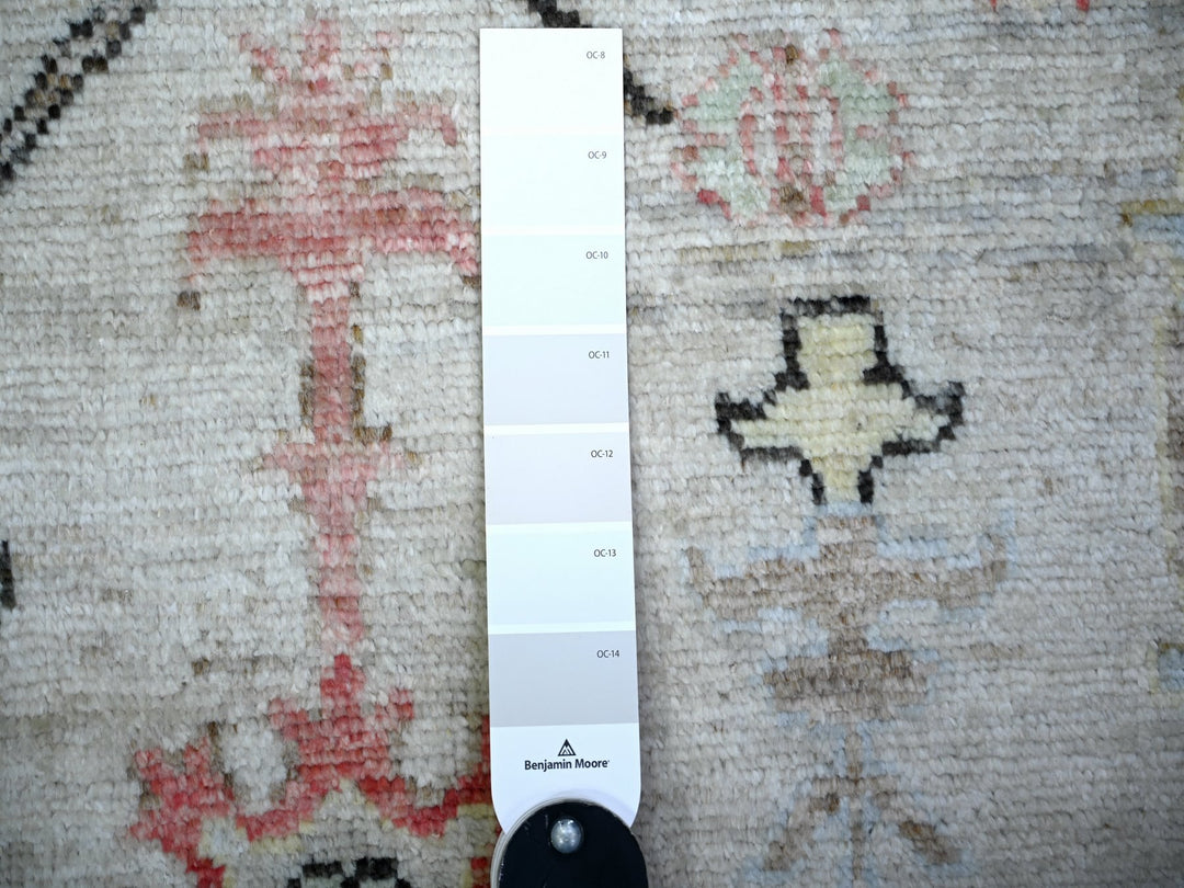 4'2" x 11'8" New Hand Knotted Grey Wool Runner Oriental Rug - MOA10273982