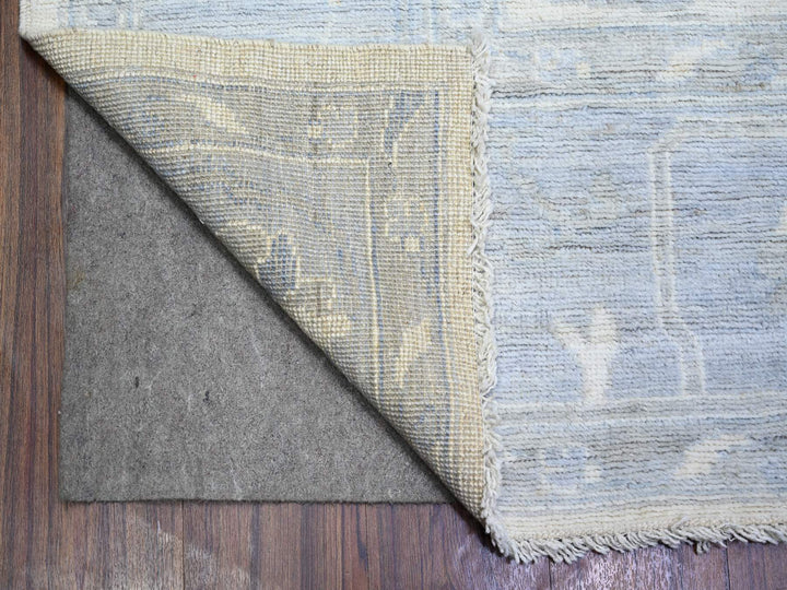 8'1" x 9'8" New Hand Knotted Ivory Wool Rectangle Oriental Rug - MOA10274015