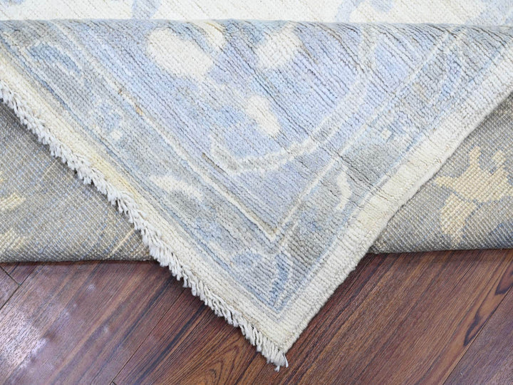 8'1" x 9'8" New Hand Knotted Ivory Wool Rectangle Oriental Rug - MOA10274015