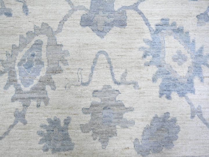 8'1" x 9'8" New Hand Knotted Ivory Wool Rectangle Oriental Rug - MOA10274015