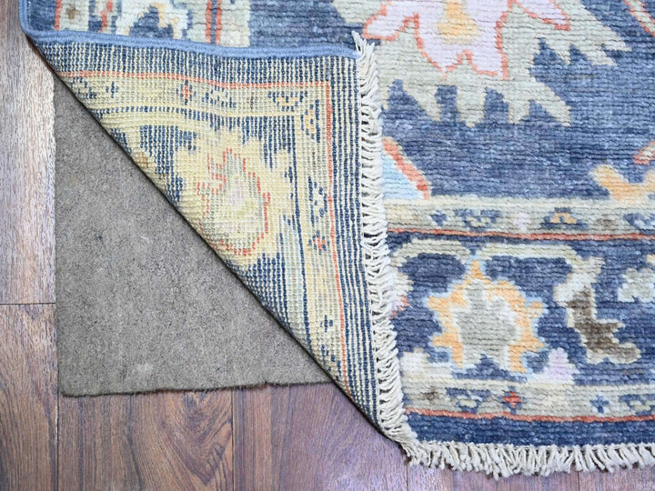 2'10" x 11'10" New Hand Knotted Blue Wool Runner Oriental Rug - MOA10274108