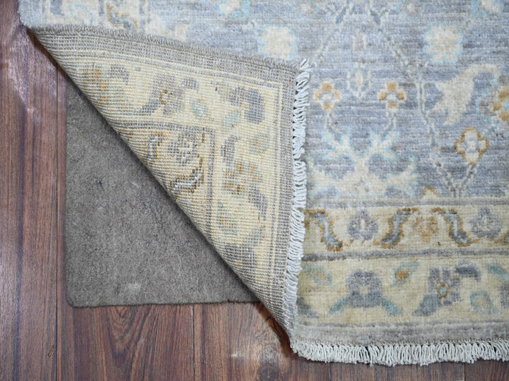 2'7" x 9'6" New Hand Knotted Blue Wool Runner Oriental Rug - MOA10274135