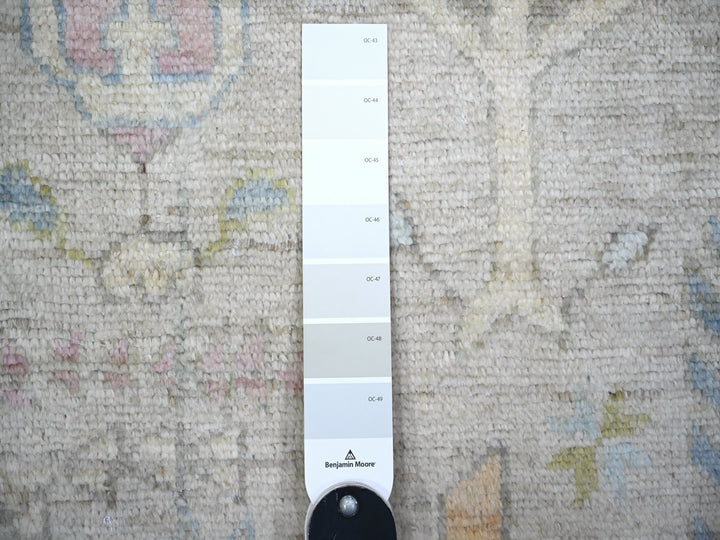8'2" x 9'8" New Hand Knotted Grey Wool Rectangle Oriental Rug - MOA10274158