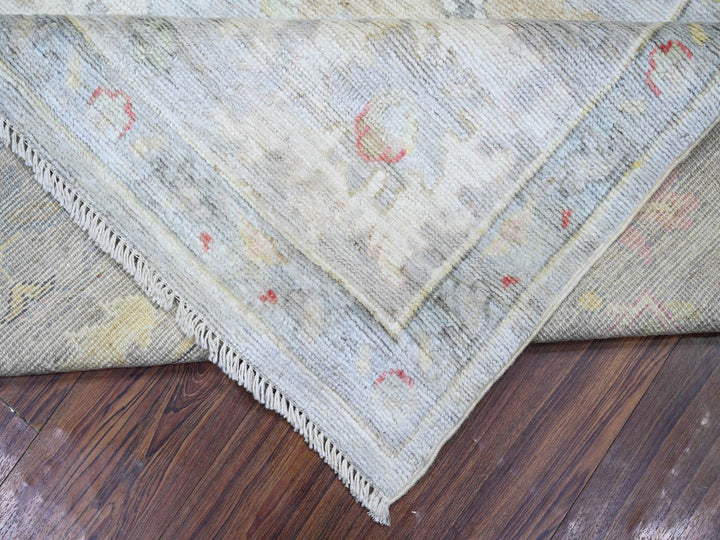 9'10" x 9'8" New Hand Knotted Blue Wool Square Oriental Rug - MOA10274172