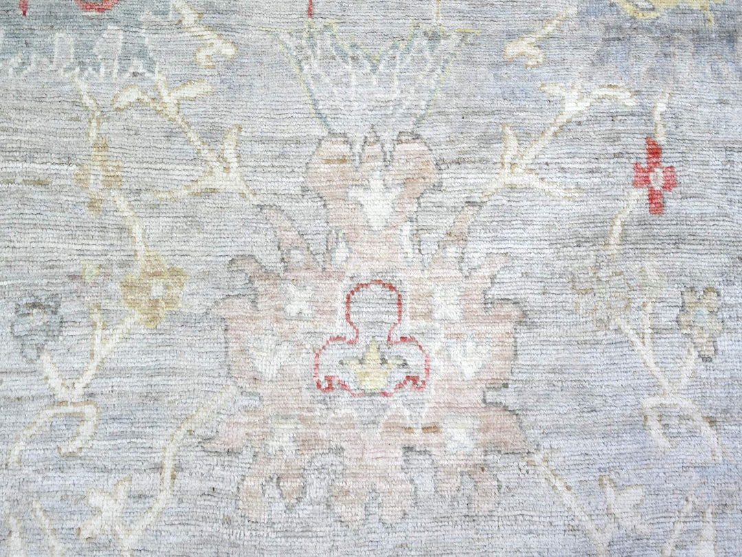 9'10" x 9'8" New Hand Knotted Blue Wool Square Oriental Rug - MOA10274172