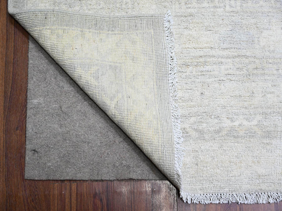12'0" x 14'3" New Hand Knotted Blue Wool Rectangle Oriental Rug - MOA10274177