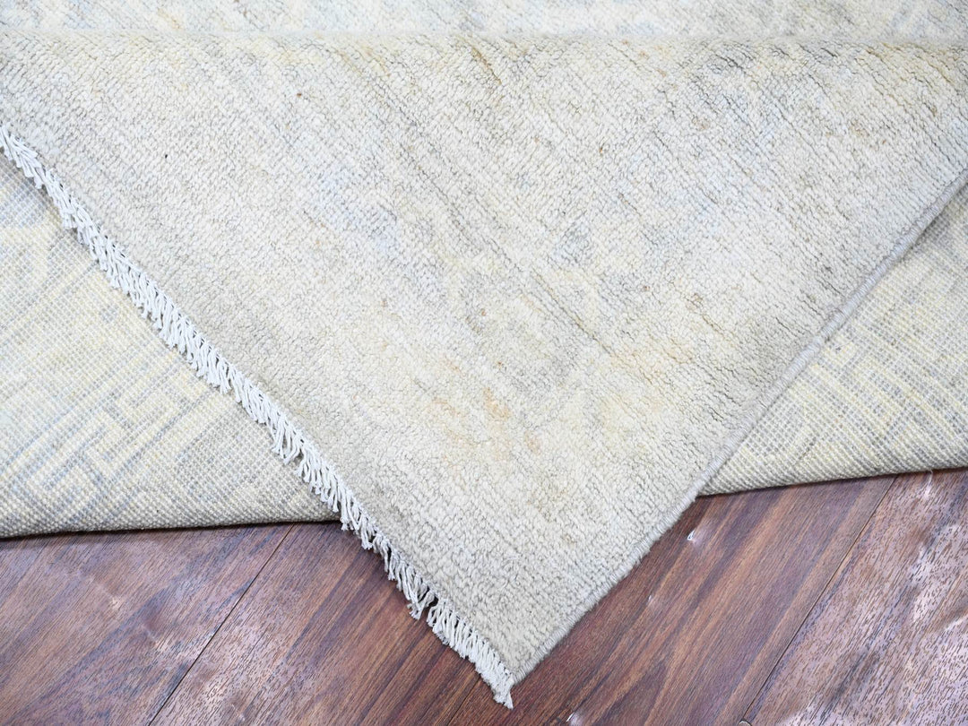 12'0" x 14'3" New Hand Knotted Blue Wool Rectangle Oriental Rug - MOA10274177