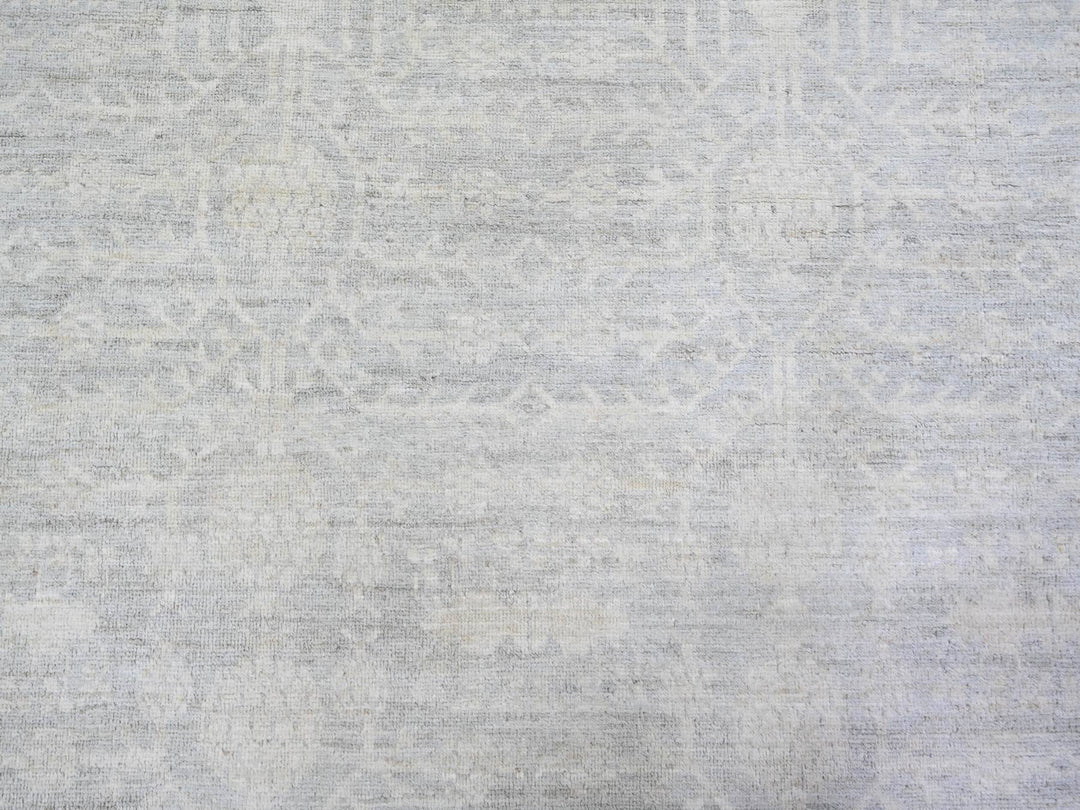 12'0" x 14'3" New Hand Knotted Blue Wool Rectangle Oriental Rug - MOA10274177