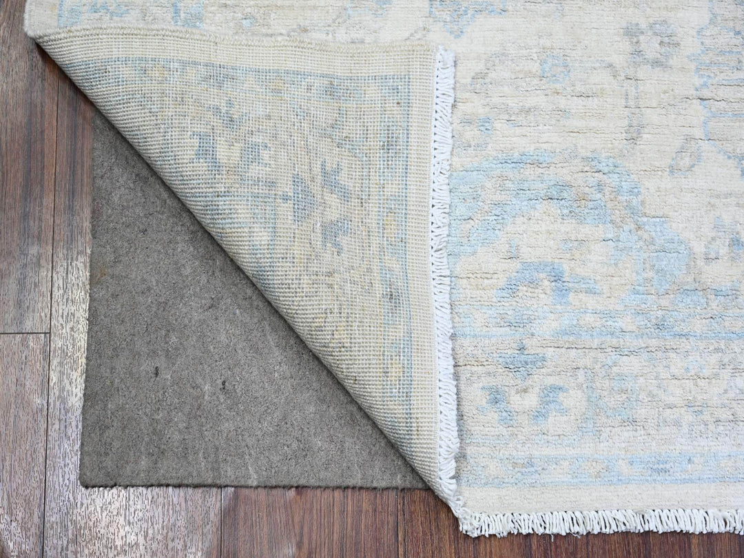 3'0" x 5'0" New Hand Knotted Ivory Wool Rectangle Oriental Rug - MOA10274178