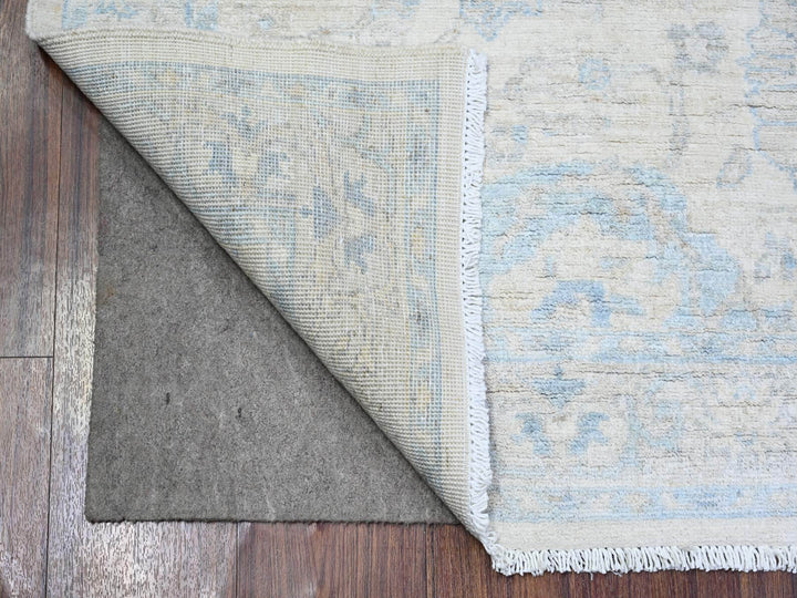 3'0" x 5'0" New Hand Knotted Ivory Wool Rectangle Oriental Rug - MOA10274178