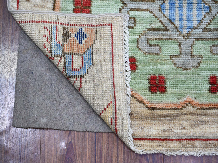3'0" x 10'0" New Hand Knotted Brown Wool Runner Oriental Rug - MOA10274224