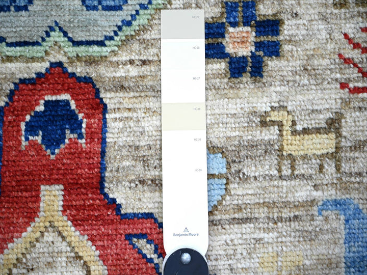3'0" x 10'0" New Hand Knotted Brown Wool Runner Oriental Rug - MOA10274224