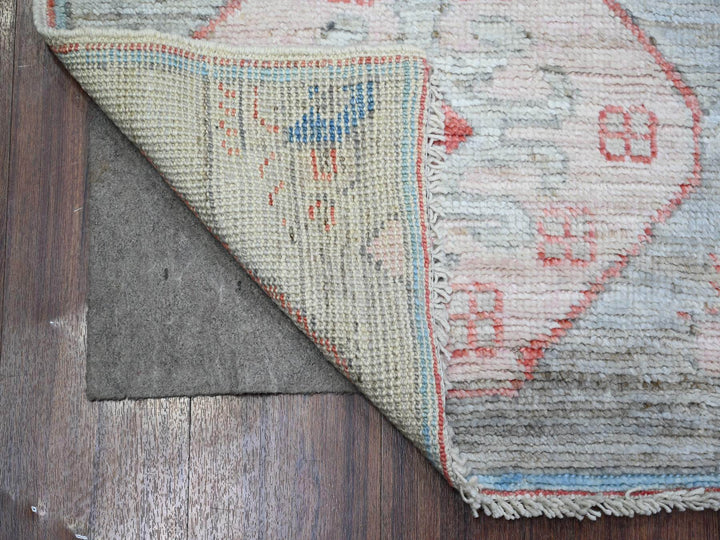 4'0" x 6'0" New Hand Knotted Blue Wool Rectangle Oriental Rug - MOA10274235