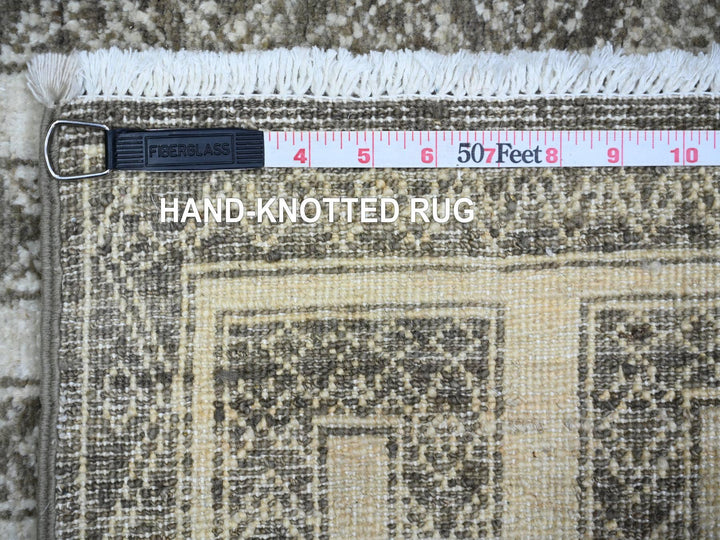 2'6" x 5'8" New Hand Knotted Brown Wool Runner Oriental Rug - MOA10274259