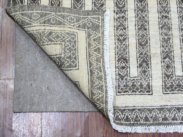 2'7" x 11'7" New Hand Knotted Brown Wool Runner Oriental Rug - MOA10274284