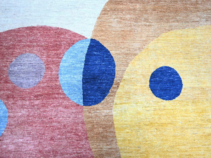 10'0" x 13'9" New Hand Knotted Multicolored Wool Rectangle Oriental Rug - MOA10274288