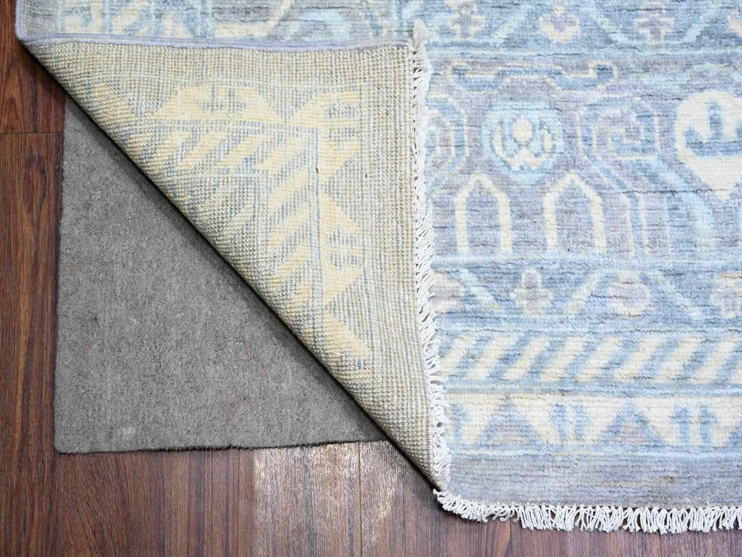 10'0" x 14'7" New Hand Knotted Grey Wool Rectangle Oriental Rug - MOA10274330
