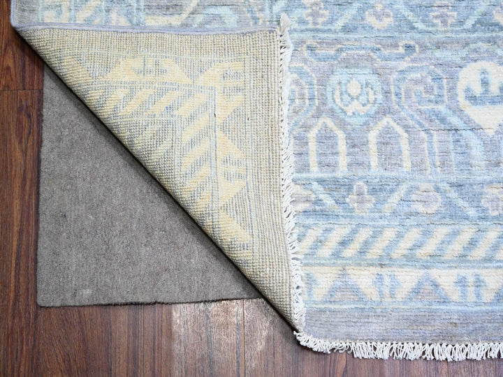 10'0" x 14'7" New Hand Knotted Grey Wool Rectangle Oriental Rug - MOA10274330