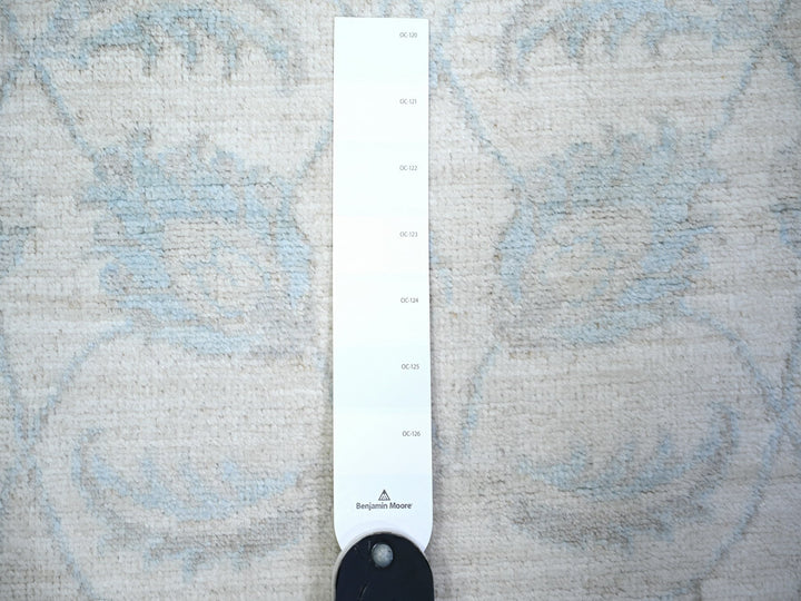2'7" x 9'11" New Hand Knotted Ivory Wool Runner Oriental Rug - MOA10274371