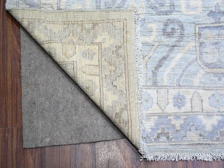 11'10" x 16'3" New Hand Knotted Grey Wool Rectangle Oriental Rug - MOA10274465